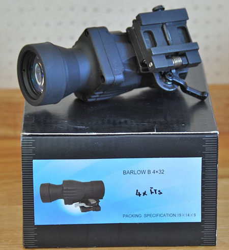 4x Magnification Scope Enhancer Quick Release Flip mount